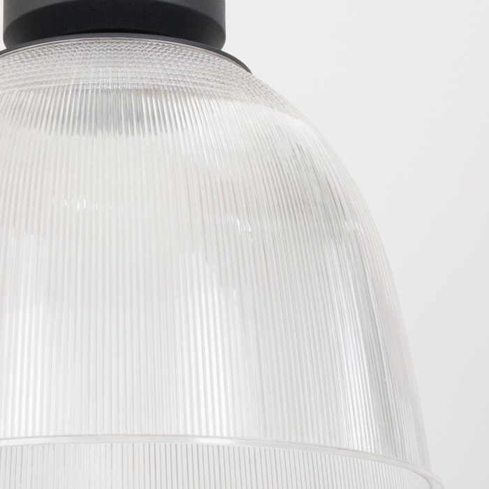 Industriele hanglamp 1-lichts Transparant  ANNE LIGHTING - 7695ZW - Industrie lamp - Industriële hanglamp - Anne Lighting - Clearvoyant - Industrieel - Modern - Transparant Transparante kap - Metaal Kunststof