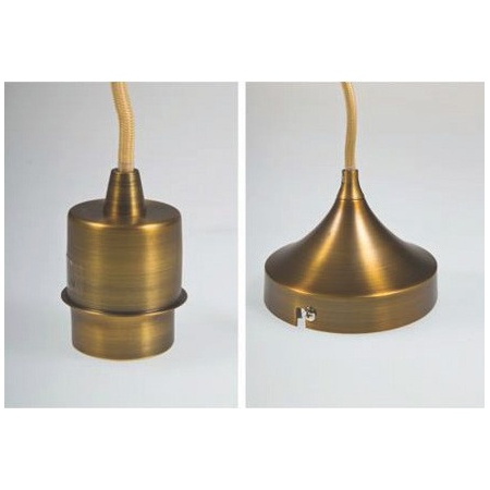 Kabelset hanglamp peer brons 1-lichts "Iron" 1