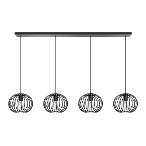 Hanglamp Wire 2.0 - zwart - 4-lichts - Expo Trading Holland