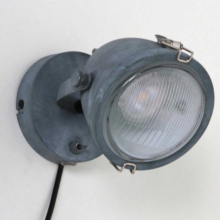 industriële wandlamp Paco - grijs - bedlamp - plafond spot - 1-lichts spot MEXLITE - 1311GR - industrielamp - industriële wandlamp - plafondlamp - landelijk - industrieel - Mexlite