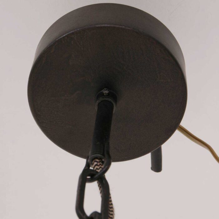 Hanglamp 1-lichts hout ANNE LIGHTING - 1349BE - Hanglamp- Anne Lighting- liberty bell- Klassiek - Landelijk- blank eiken Zwart - Hout Metaal