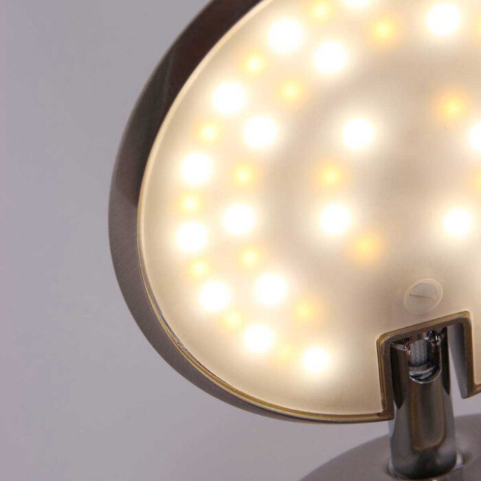 Wandlamp - leeslamp - bedlamp - staal - 1-lichts STEINHAUER - 1442ST - Wandlamp - Leeslampje - Bedlampje - Steinhauer - Zenith LED - Modern - Minimalistisch design - Staal - Metaal Kunststof