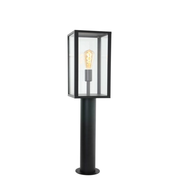 Buitenlamp 1-lichts Vloerlamp rechthoek  E27 STEINHAUER - 1509ZW - Tuinverlichting - Buitverlichting- Steinhauer- Diversen- Diversen- Zwart  -