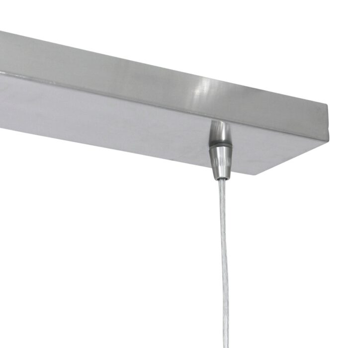 Hanglamp 3-lichts glas E14 - staal en grijs - Lotus - Steinhauer