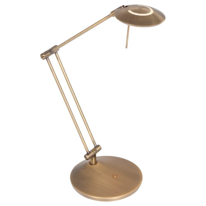 Tafellamp 1-lichts LED knik - brons en wit - Zodiac LED - Steinhauer