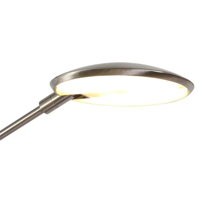 Tafellamp 1-lichts LED knik - staal en wit - Zodiac LED - Steinhauer