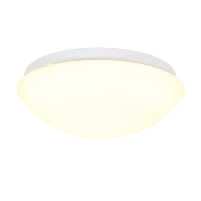 Plafondlamp glas 30cm opaal mat - wit - ceiling and wall - Steinhauer