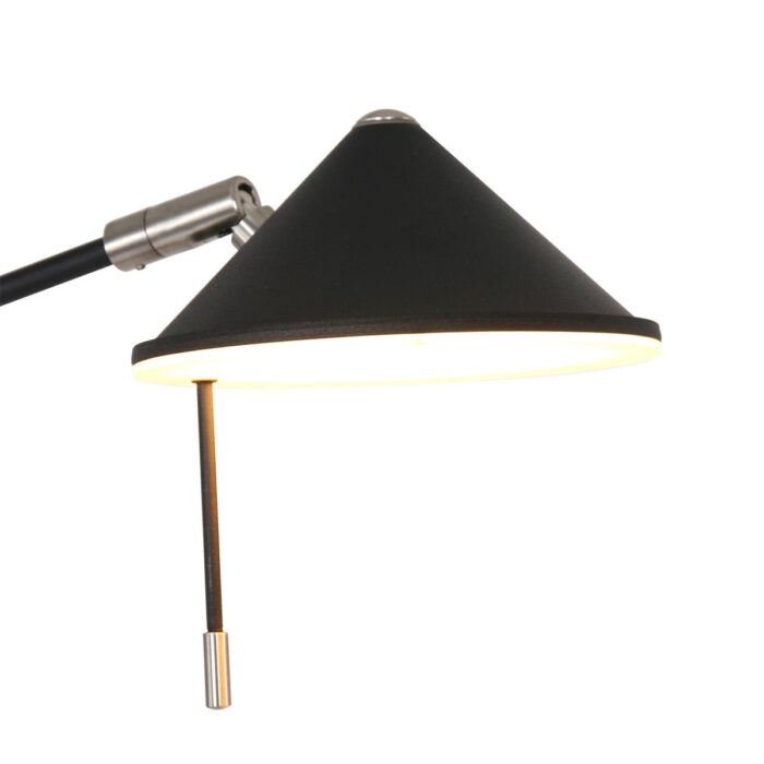 Vloerlamp 2-lichts LED - zwart en chroom - Punkt LED - Steinhauer