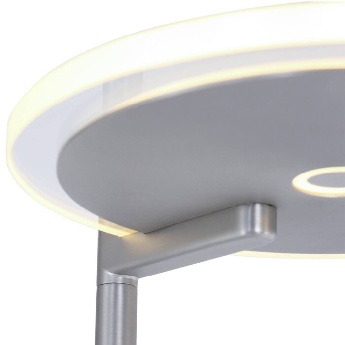 Vloerlamp 2-lichts LED knik transparant glas - staal - Turound LED - Steinhauer