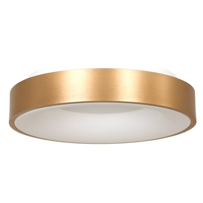Plafondlamp rond 48cm 40w 2700K - goud en wit - modern - Ringlede - Steinhauer