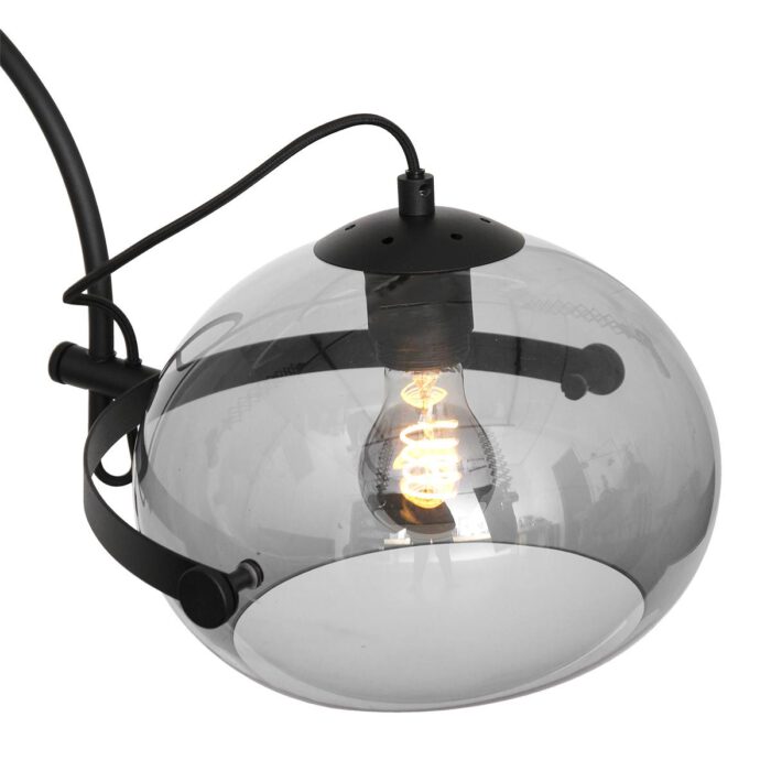 Wandlamp 1-lichts E27 (armatuur) - zwart en grijs - Holgarsøn - Anne light & home