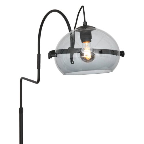 Vloerlamp 1-lichts E27 (armatuur) - zwart en grijs - Holgarsøn - Anne light & home
