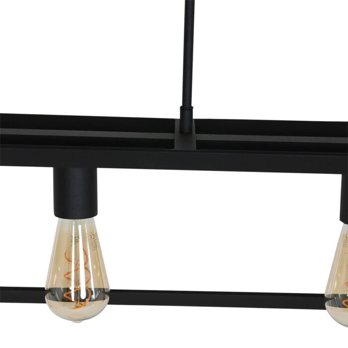 Hanglamp 5-lichts 40w E27 - zwart - Buckley - Mexlite