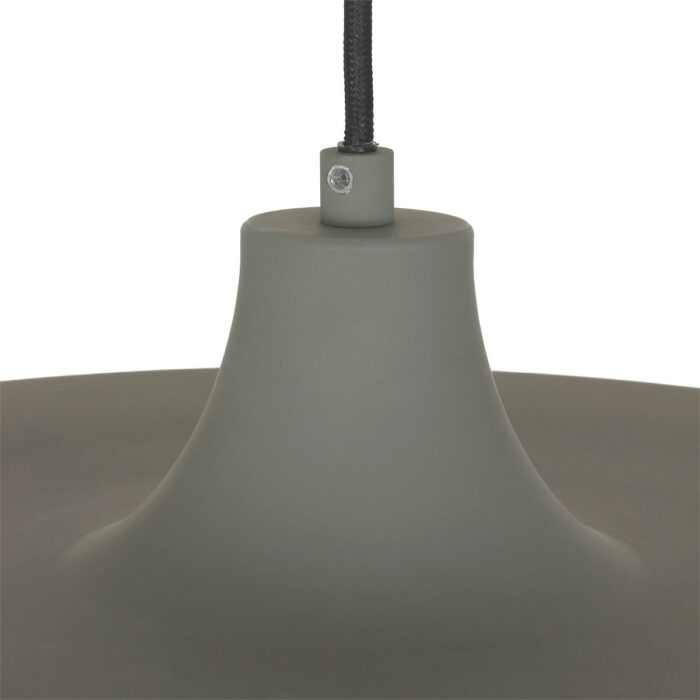 Hanglamp 1-lichts textiel kabel - grijs - Krisip - Steinhauer