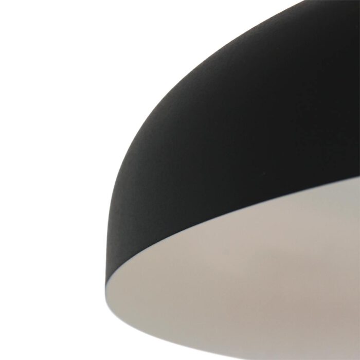 Hanglamp 1-lichts textiel kabel - zwart - Krisip - Steinhauer