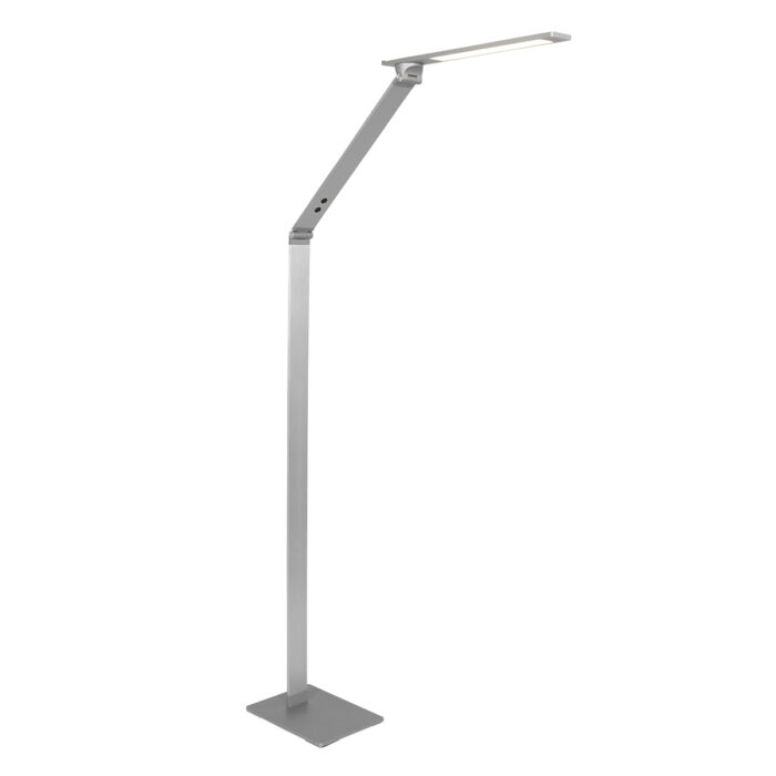 Vloerlamp 1-lichts LED - staal en wit - Serenade LED - Steinhauer