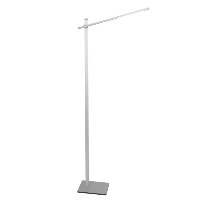 Vloerlamp 1-lichts LED - staal en wit - Stekk - Mexlite