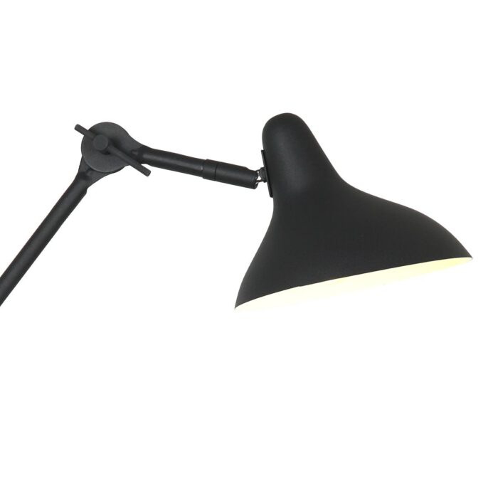 Tafellamp 1-lichts reflector - zwart en wit - Kasket - Anne light & home