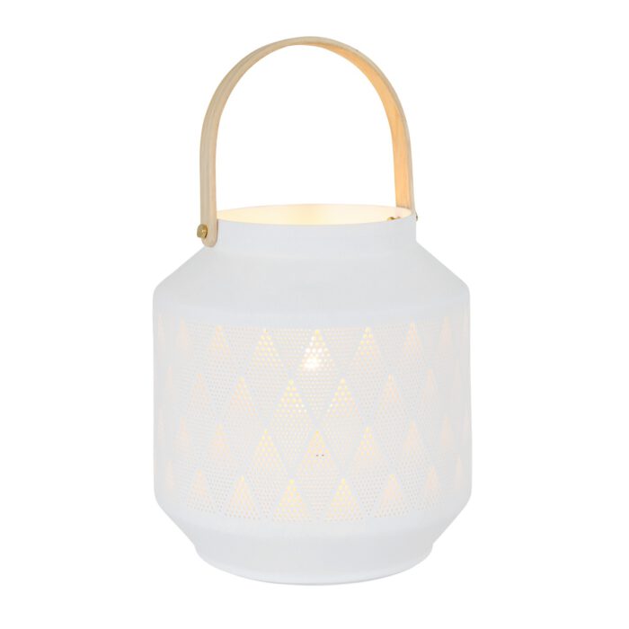 Tafellamp 1-lichts E14 - wit - Porcelain - Anne light & home
