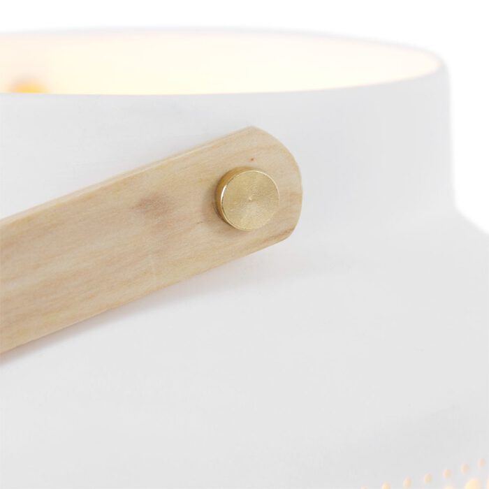 Tafellamp 1-lichts E14 - wit - Porcelain - Anne light & home