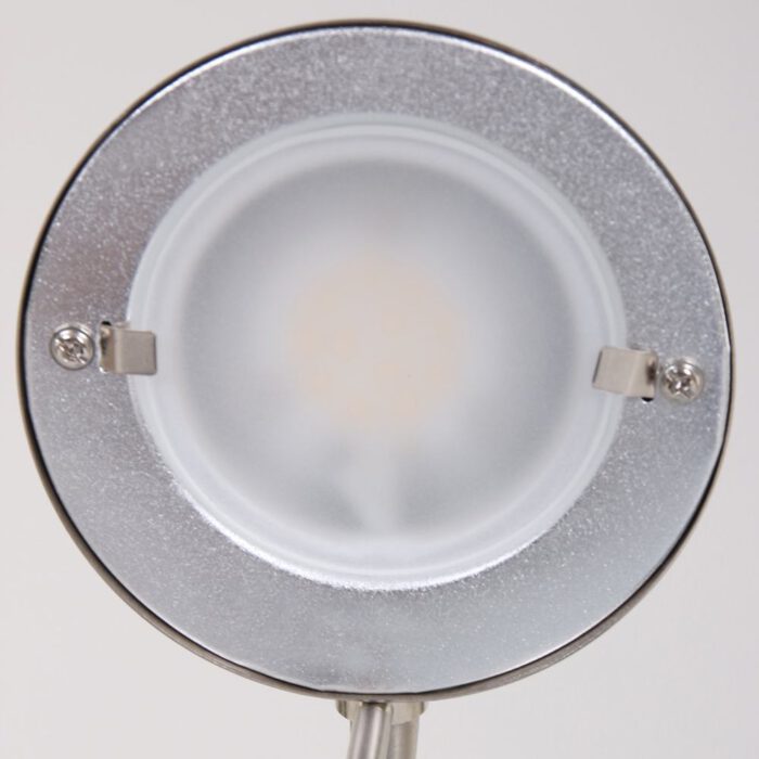 Bureaulamp - leeslamp - 1-lichts LED Metaal MEXLITE - 7502ST - Tafellamp- Bureaulamp- Mexlite- Mexlite- Klassiek- Staal  - Metaal