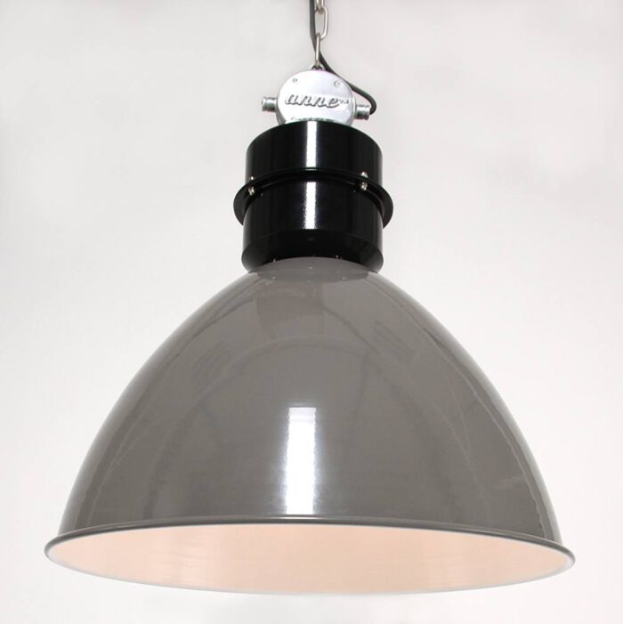 industriële hanglamp 1-lichts Metaal  ANNE LIGHTING - 7696GR - Industrie lamp - Industriële hanglamp - Anne Lighting - Frisk - Industrieel - Trendy - Grijs Grijs- Metaal