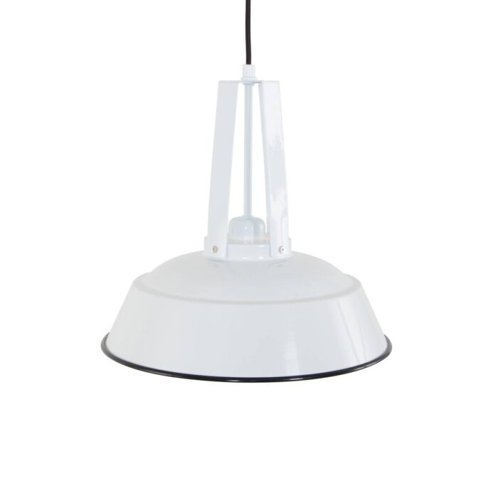 industriële hanglamp 1-lichts metaal 43cm MEXLITE - 7704W - industriële hanglamp - Industrielamp - Mexlite - Luna - Industrieel - Trendy Wit Wit- Metaal