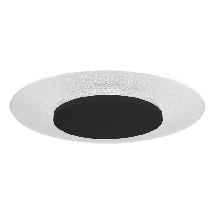 Plafondlamp 42cm 24W - zwart en wit - Lido - Steinhauer