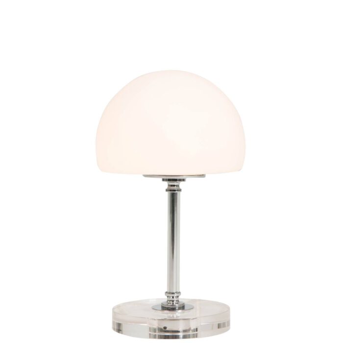 Tafellamp Mushroom Glas LED -7576ch- STEINHAUER - 7933CH - Tafellamp- Steinhauer- Ancilla- Modern- Wit Transparant - Metaal Glas