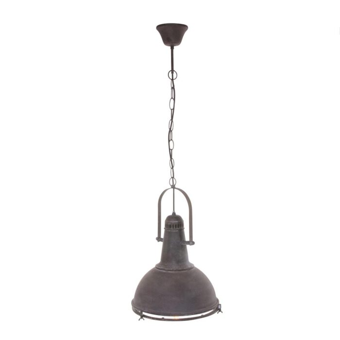 Hanglamp 1-lichts - buin en wit - landelijk - Weimar - Mexlite - STEINHAUER