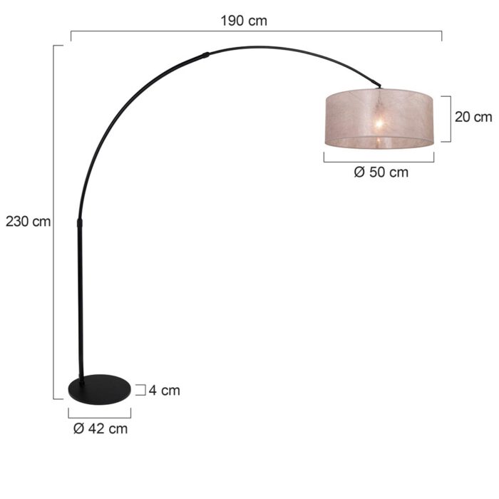 Wandlamp 1-lichts switch (armatuur)+Kap 30*25*18 rond Be27 linnen wit - STEINHAUER