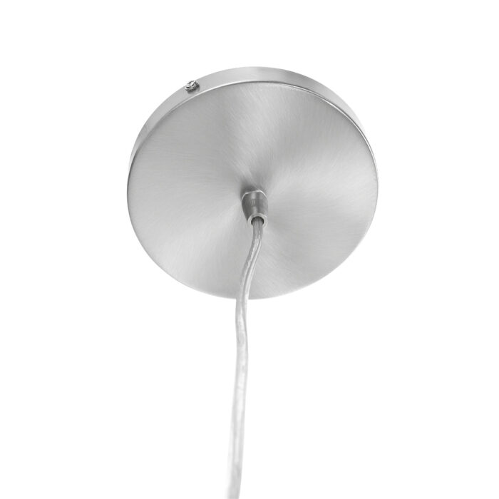 Hanglamp 1-lichts (armatuur) 3602+Kap 50*50*20 rond Be27 wit linnen - STEINHAUER