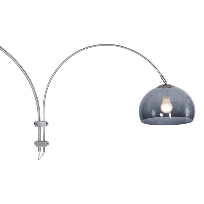 Wandlamp 1-lichts switch (armatuur)+Plexi bal 320 - E27 smoke - STEINHAUER