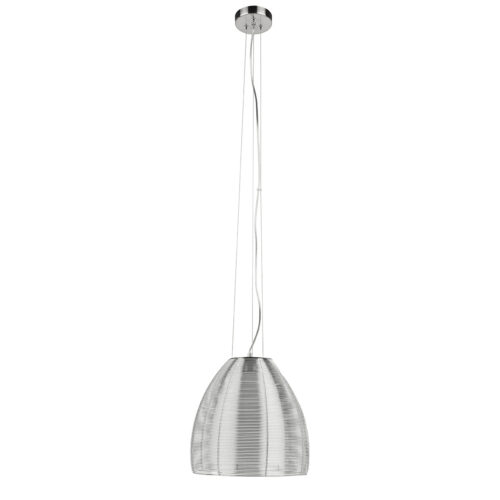 Hanglamp Whires E27 groot Zilver Alu - Serie Whires - Hanglamp - High Light - H514631