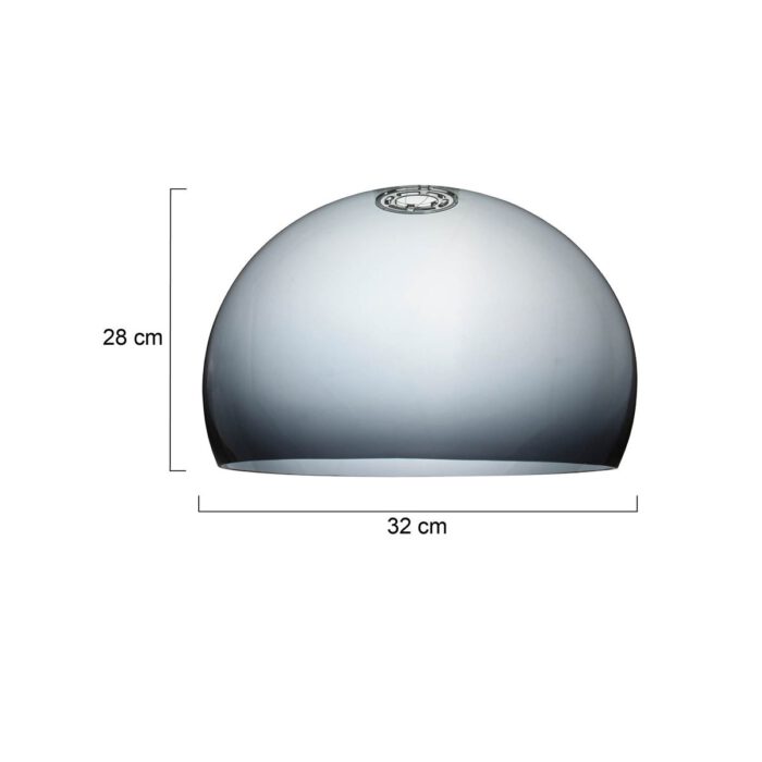 Plexi Ball 380 - E27 smoke - Steinhauer