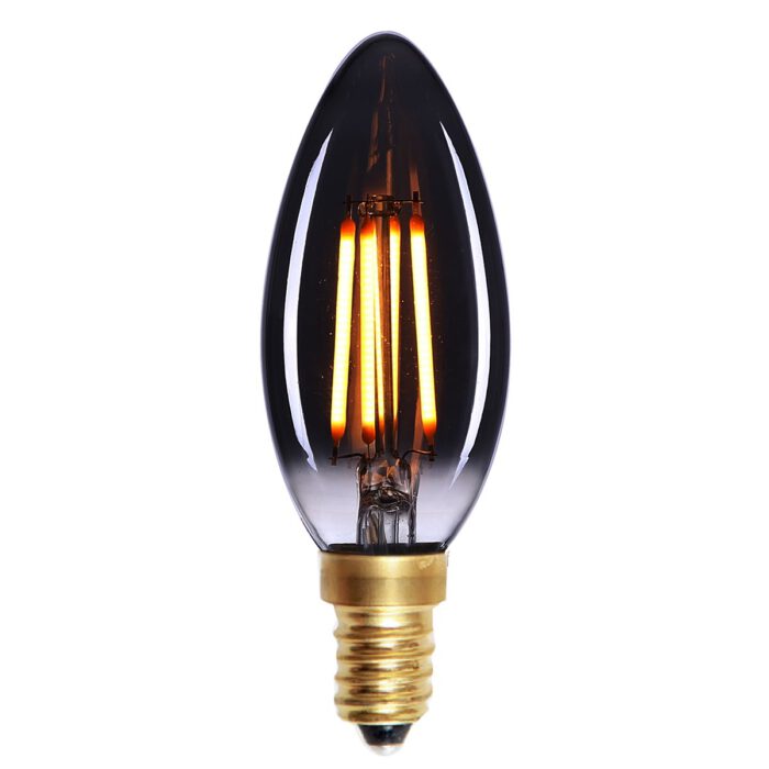 Kaarslamp LED Filament 4W Smoke dimbaar E14 - Serie Led - LED lamp - LED peer - High Light - L251019