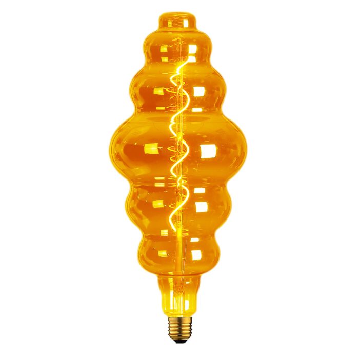 Maxi - wokkel CS200 LED 6W Spiral Amber dimbaar E27 - Serie Maxi LED - LED lamp - LED peer - High Light - L252636