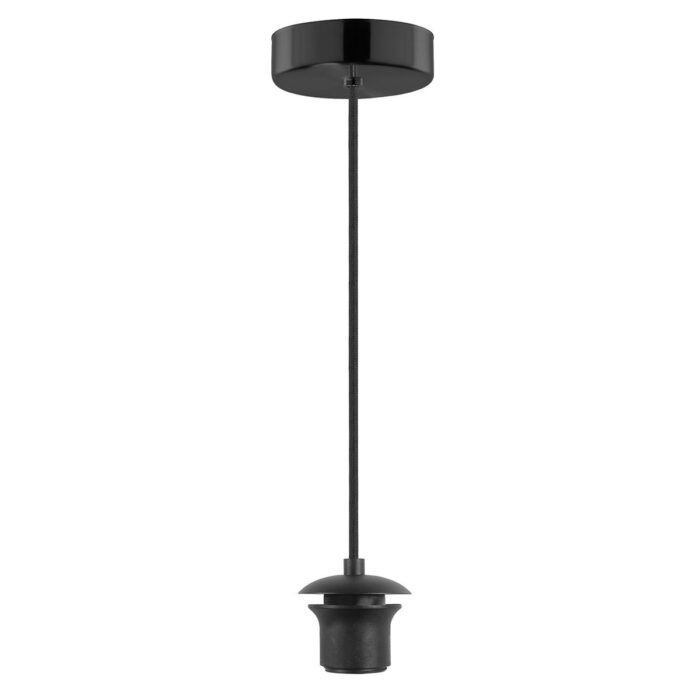 Hanglamp Pendel E27 Zwart zonder glas of kap - Serie Pendel - Hanglamp - High Light - O104001