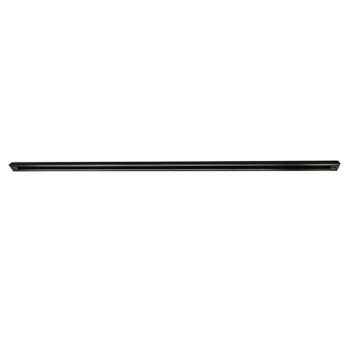 Mat zwarte spanningrail van 150 cm lengte - een breedte van 3