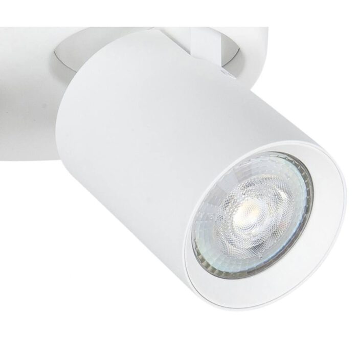 Spot 2-lichts met ronde plafondplaat - Oliver - 2 x 35W - GU10 - wit - HIGH LIGHT