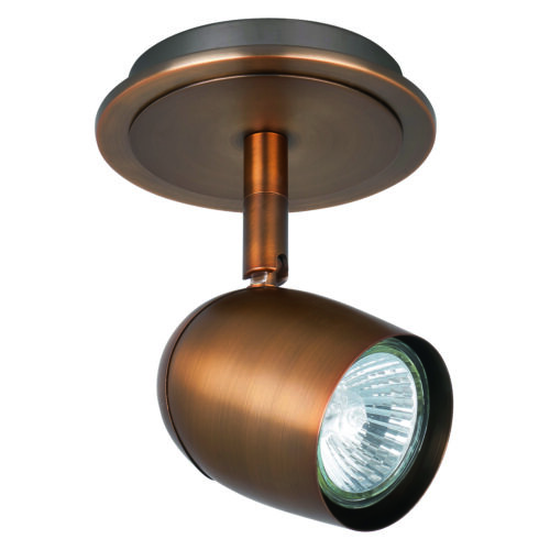 Ovale Spot - opbouwspot - plafondspot - 1 lichts Brons zonder lamp - Serie Ovale - Spots - High Light - S736532