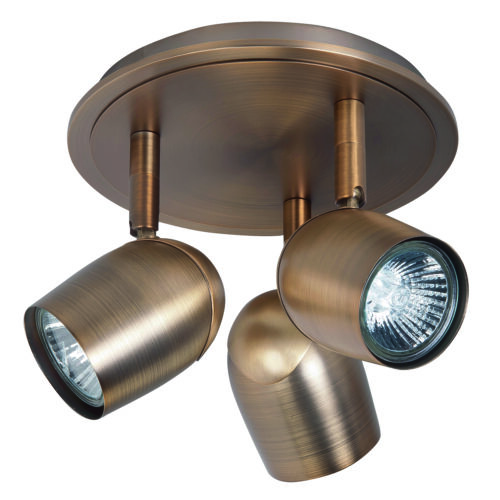 Ovale Spot 3 lichts - opbouw spots - plafondlamp met drie spots - GU10 Brons zonder lampen - Serie Ovale - Spots - Plafondspots - High Light - S736732