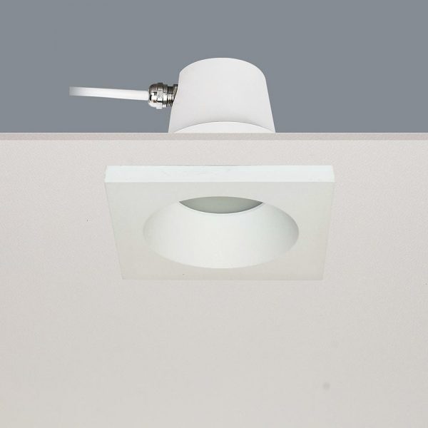 Inbouwspot voor badkamer en buiten - DL - wit 1-lichts inbouwspot behuizing Ø9cm IP65 exclusief GU10 - ART DELIGHT - DL BADOS WI