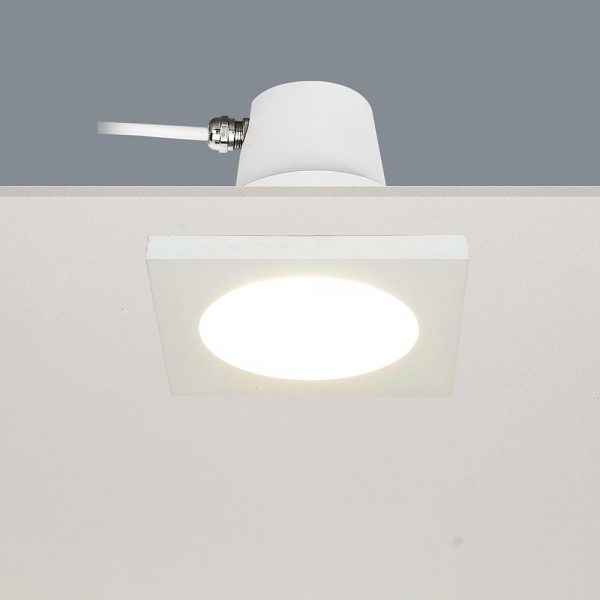 Inbouwspot voor badkamer en buiten - DL - wit 1-lichts inbouwspot behuizing Ø9cm IP65 exclusief GU10 - ART DELIGHT - DL BADOS WI