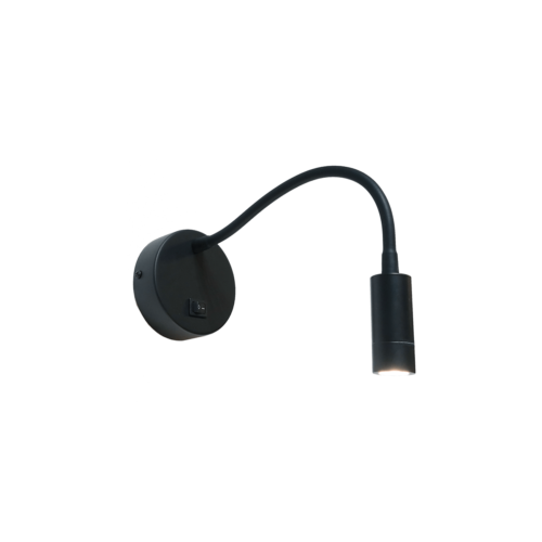 Wandlamp zwart "Flexi-C" 34cm 3W LED 3000K 330lm incl. easy connector - ART DELIGHT - WL FLEXI-C LED ZW