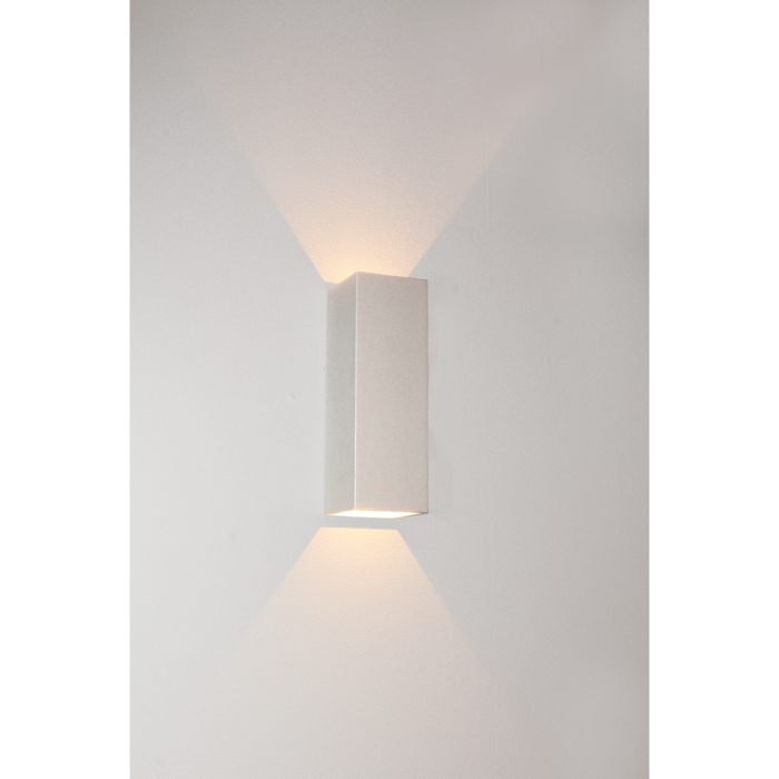 Buiten wandlamp - badkamer wandlamp - up&down verlichting - wit "Vegas" 5x5x15cm IP65 LED 2x1 -5W 2700K 2x175lm - ART DELIGHT - WL VEGAS150 WI
