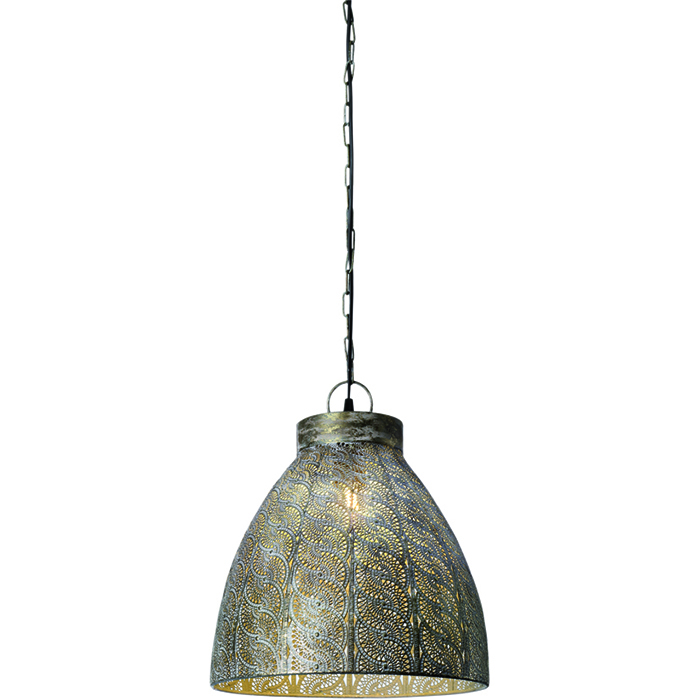 Hanglamp 'Disegno' Ø 34cm Antiek Goud-Wit FREELIGHT - H 1534 G