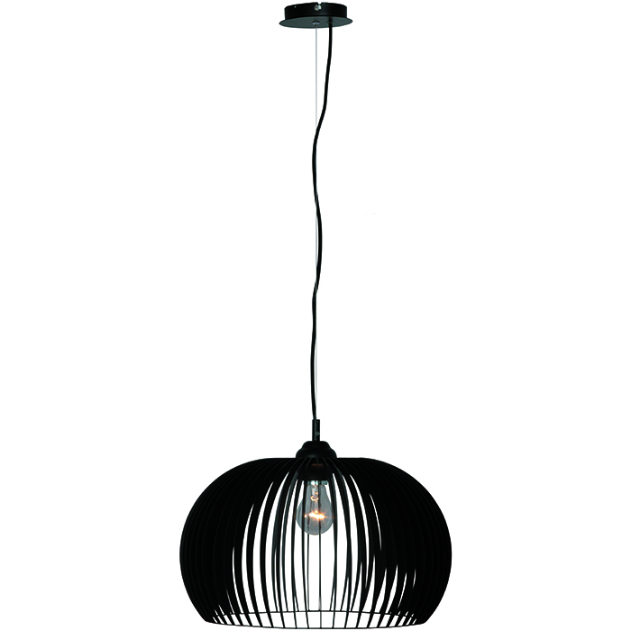 Hanglamp 'Gasperi' 42cm Zwart FREELIGHT - H 6129 Z