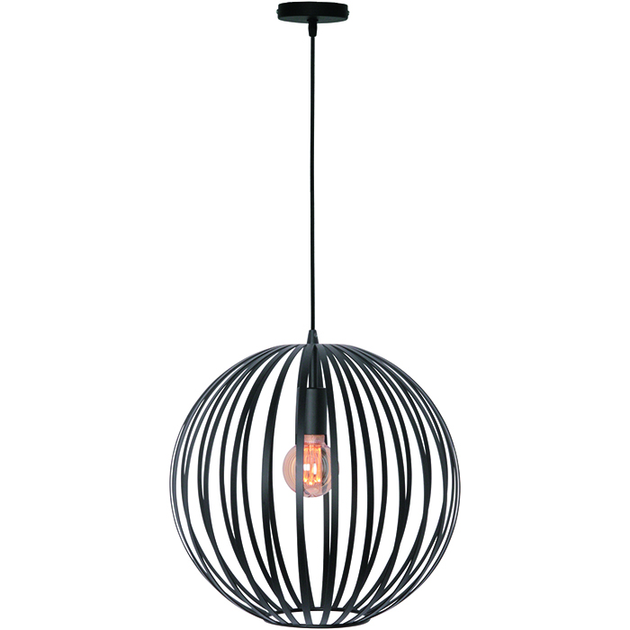 Hanglamp 'Tres' 40cm Mat Zwart FREELIGHT - H 7740 Z