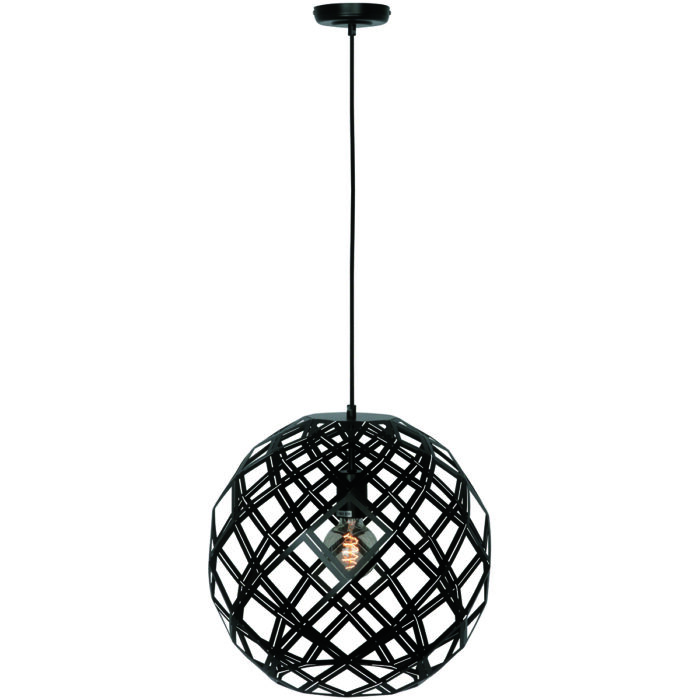 Hanglamp 'Emma' 1-lichts 30cm Zwart FREELIGHT - H 9530 Z
